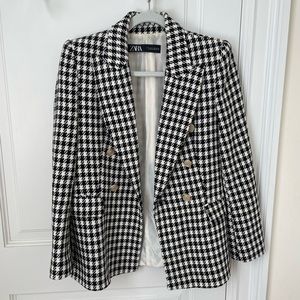 Zara Black&White Blazer Size Small